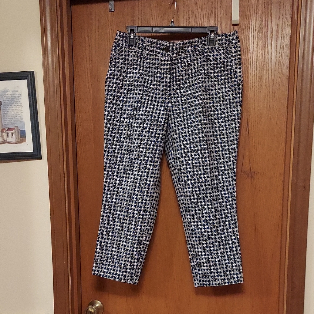 Hilary Radley Women's Black and White Checkered Pants